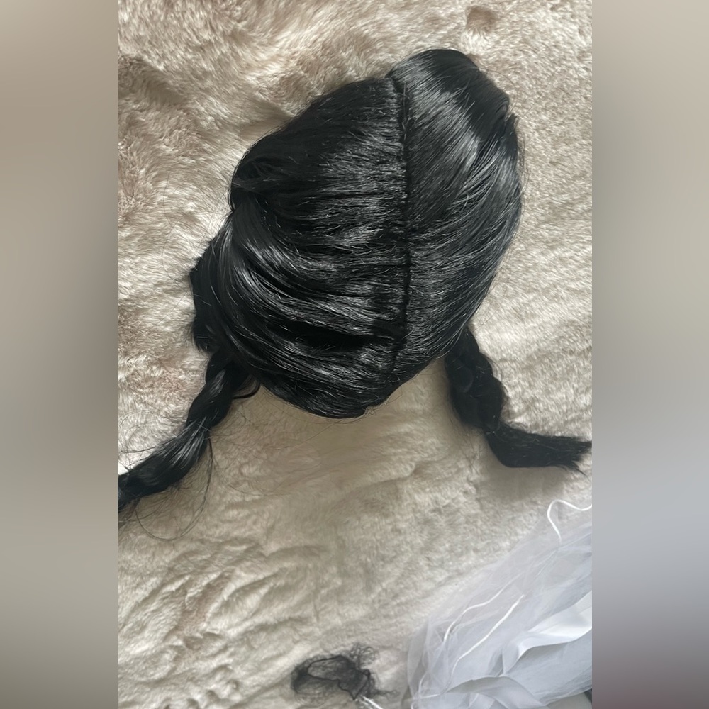 Girls Wednesday Addams wig